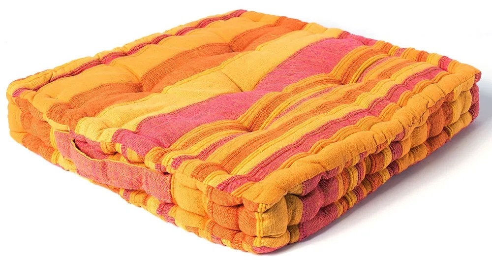 Μαξιλάρα Δαπέδου (45x45x8) Silk Fashion Kerala Yellow