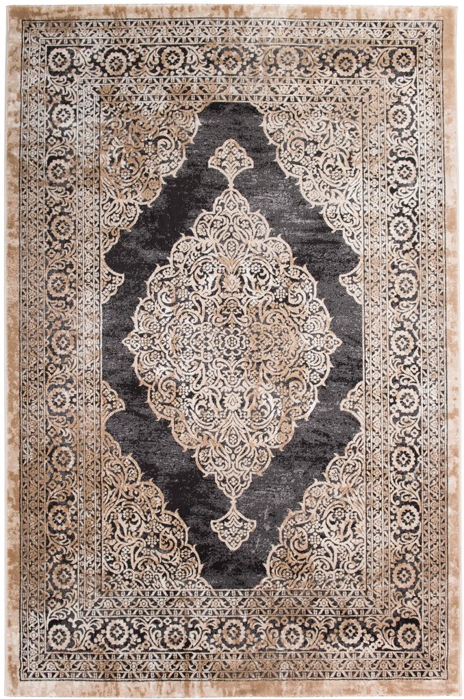 ΧΑΛΙ VELVET 6185/Anthracite Beige - 160cm x 230cm