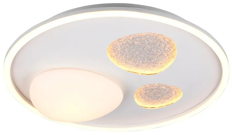 Φωτιστικό Οροφής Trio Lighting PEBBLE 643110131 Λευκό Ματ (White Mat) 2700 - 6000K