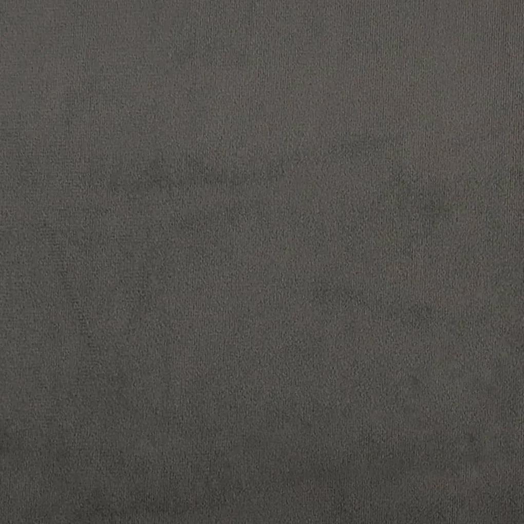 Στρώμα με Pocket Springs Σκούρο Γκρι 180x200x20 εκ. Βελούδινο - Γκρι