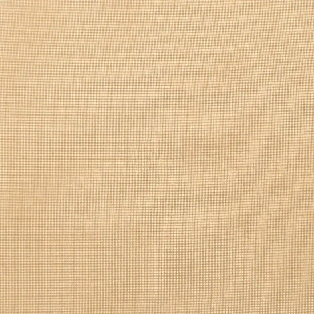 Κουρτίνες Voile με βρόχους 2 τεμάχια Άμμος 140x140 cm - Καφέ