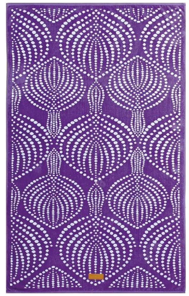 Πετσέτα Θαλάσσης Jarita Purple Kentia Θαλάσσης 80x160cm 100% Βαμβάκι