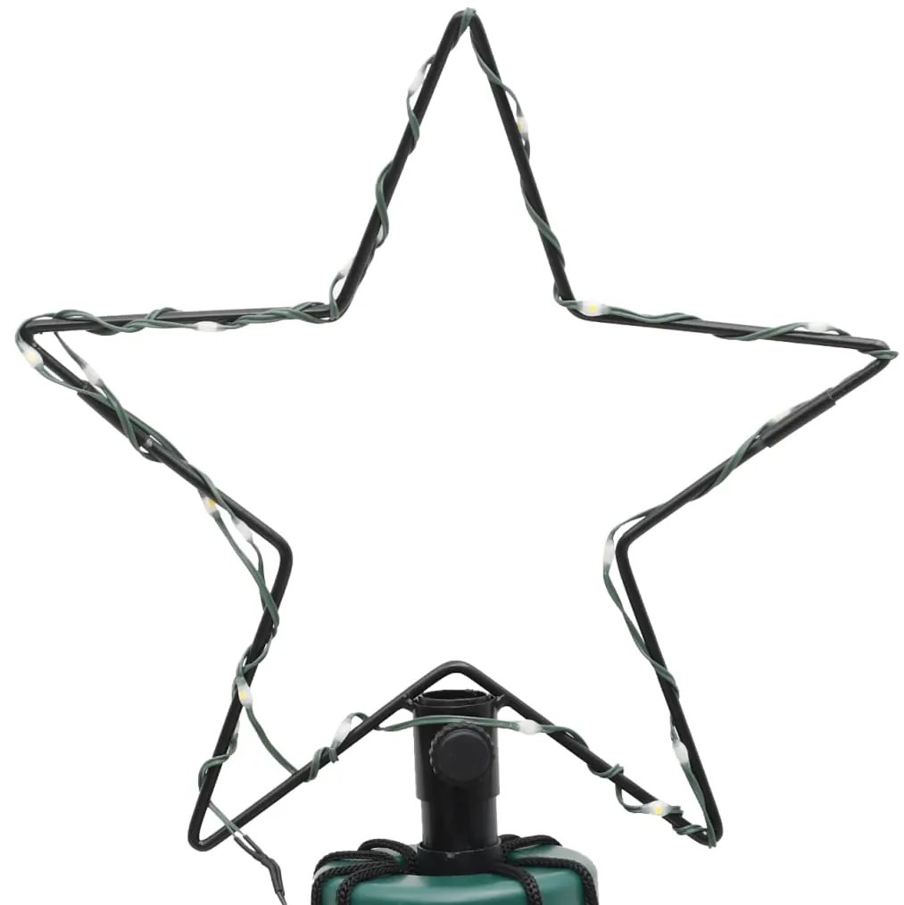 vidaXL Χριστουγεννιάτικο Δέντρο με Ακίδα 108 LED Θερμό Λευκό 180 εκ.