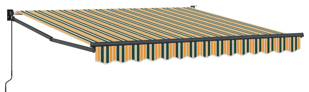 vidaXL Χειροκίνητη Αυτόματη Σκηνή 300 x 250 cm σε Πράσινη και Κίτρινη Απόχρωση