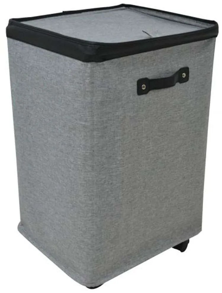 Καλάθι Απλύτων 813186 40x33x60cm Grey-Black Ankor Fabric