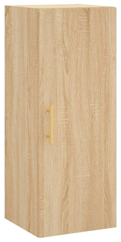 vidaXL Μπουφές Sonoma δρυς 34,5 x 34 x 180 εκ. από Επεξεργασμένο Ξύλο
