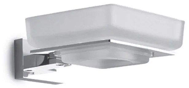 Σαπουνοθήκη Γυάλινη New Colomdo 76059 Chrome Karag Γυαλί