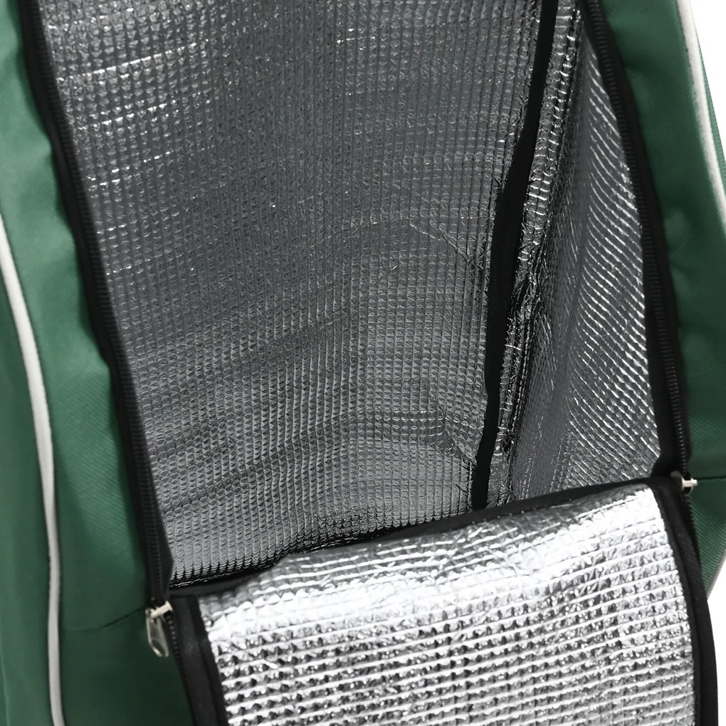 vidaXL Καλάθι Αγορών με Σκαλοπάτια Πράσινο 38 L