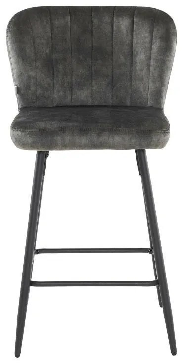 Σκαμπό Μπάρ FL2036 Fylliana Λαδί - Μαύρο 51x54x94 εκ. 2αδα