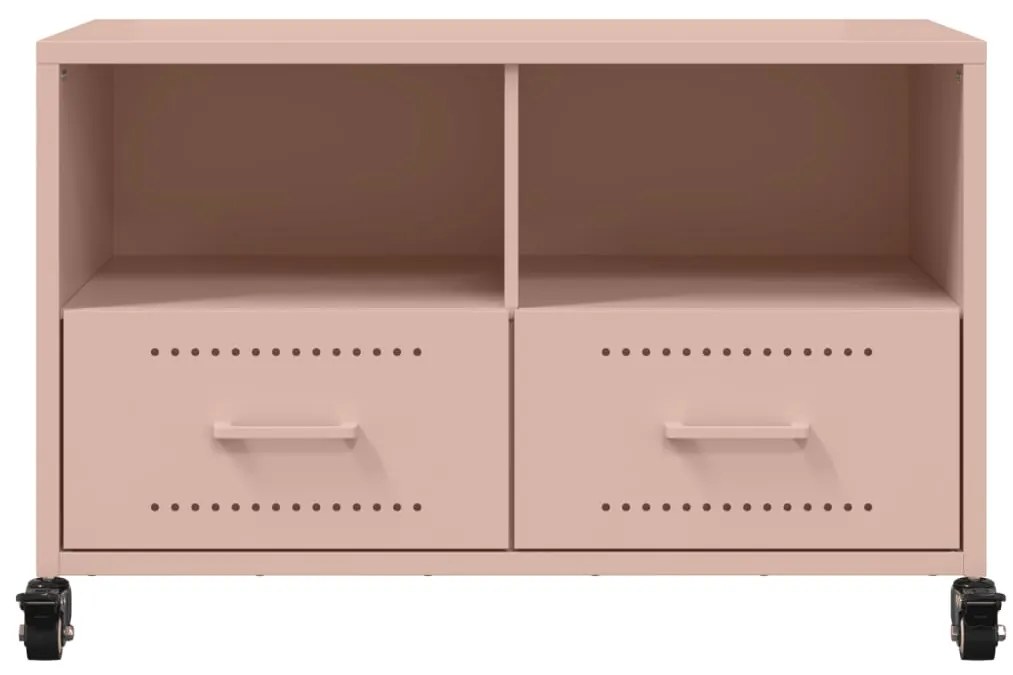 vidaXL Έπιπλο Τηλεόρασης Ροζ 68 x 39 x 43,5 εκ. Χάλυβας