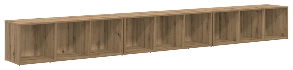 vidaXL Ντουλάπι TV 3 pcs artisan δρυς Μη κατεργασμένο ξύλο