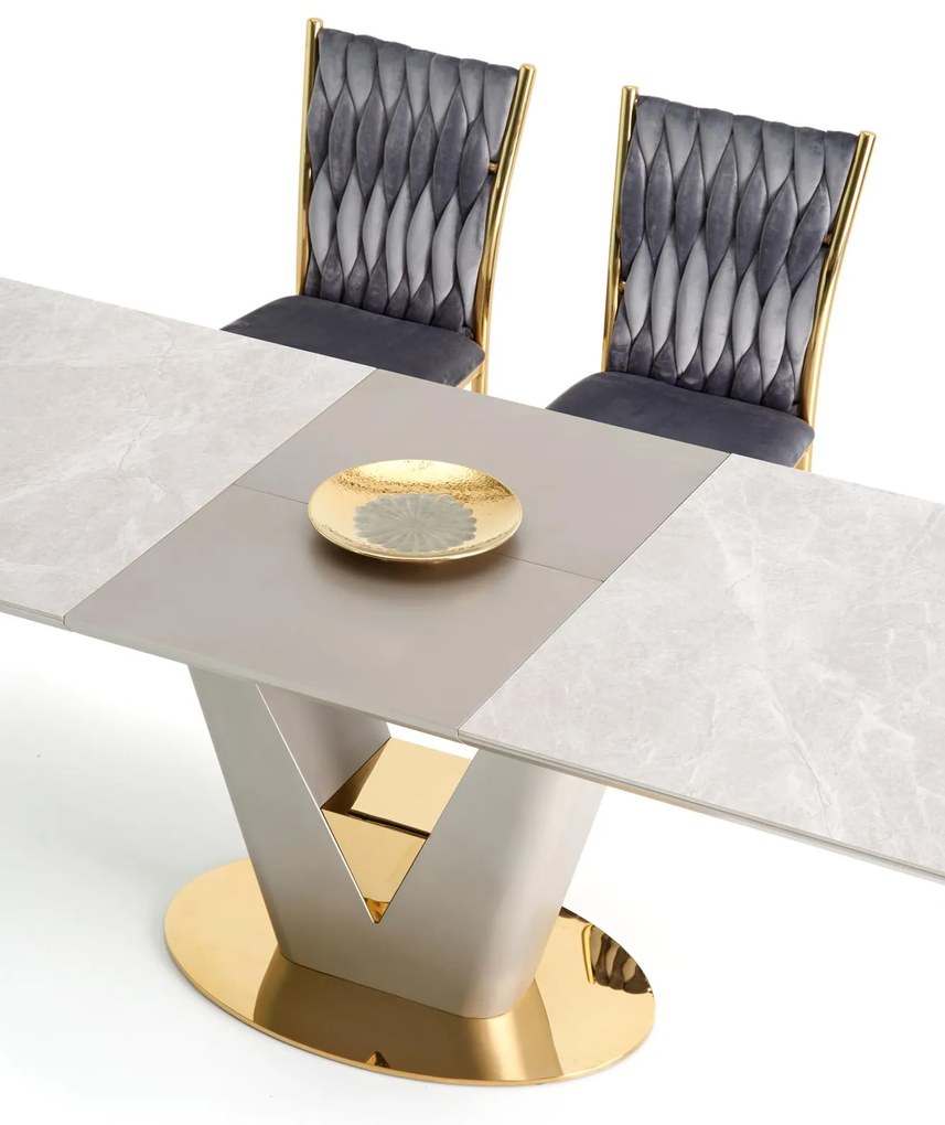 VALENTINO table light grey/gold DIOMMI V-CH-VALENTINO-ST