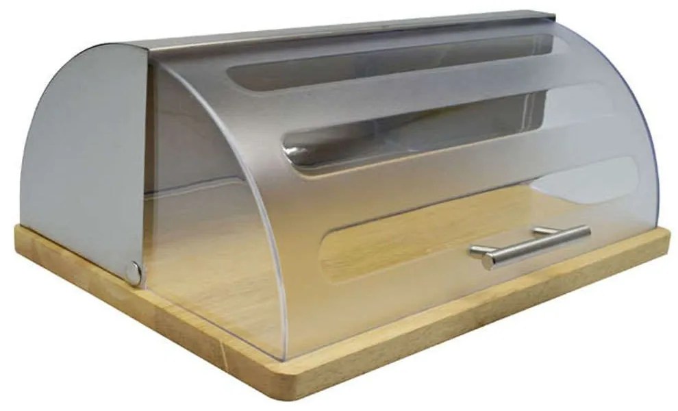 Ψωμιέρα 812455 39x28,5x16cm Grey-Natural Ankor Plastic,Bamboo