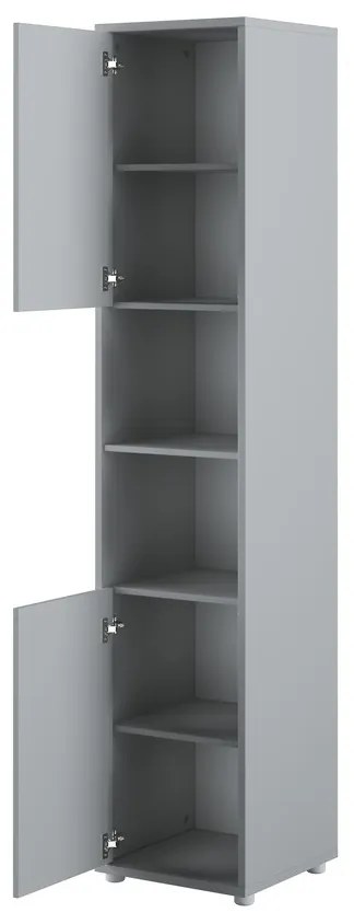 Σετ επίπλων Concept Pro Lenart AH145, Γκρι, Πλαστικοποιημένη μοριοσανίδα, Τάβλες για Κρεβάτι, 140x200, Με κρεβάτι, Με πρόσθετο εξοπλισμό, Ενιαίος, Διπλό