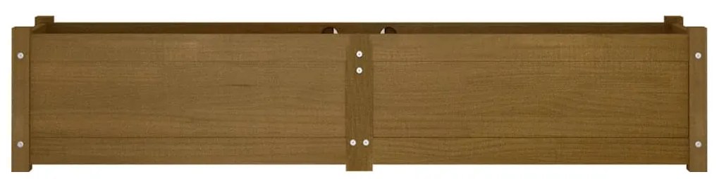 vidaXL Ζαρντινιέρα Υπερυψωμένη Μελί 150 x 31 x 31 εκ. από Μασίφ Πεύκο