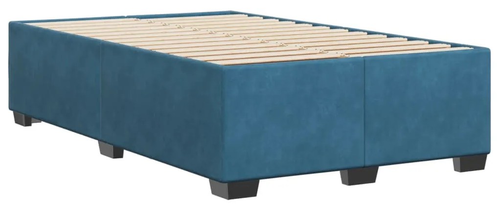 vidaXL Πλαίσιο Κρεβατιού Μπλε 120 x 200 εκ. Βελούδινο
