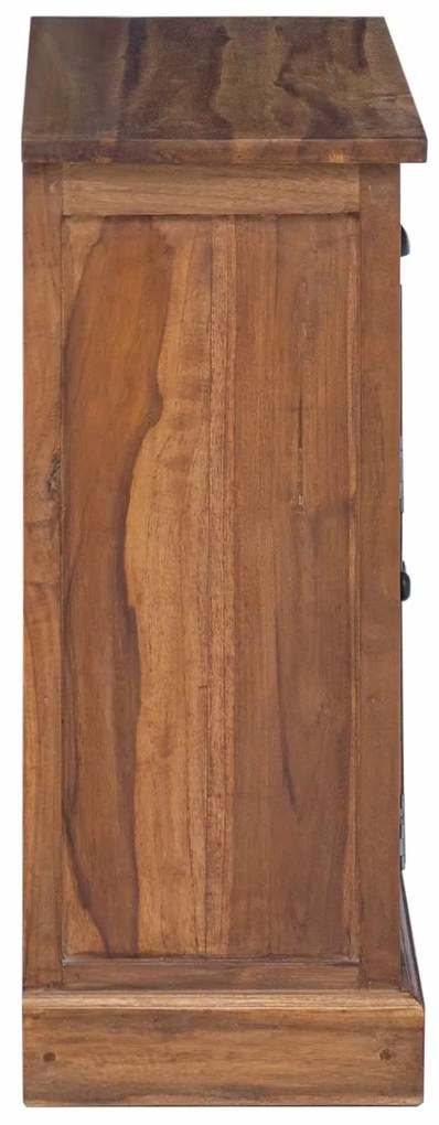 vidaXL Ντουλάπι αποθήκευσης Φυσικό 65 x 30 x 75 cm Στερεό Ξύλο Τίκ