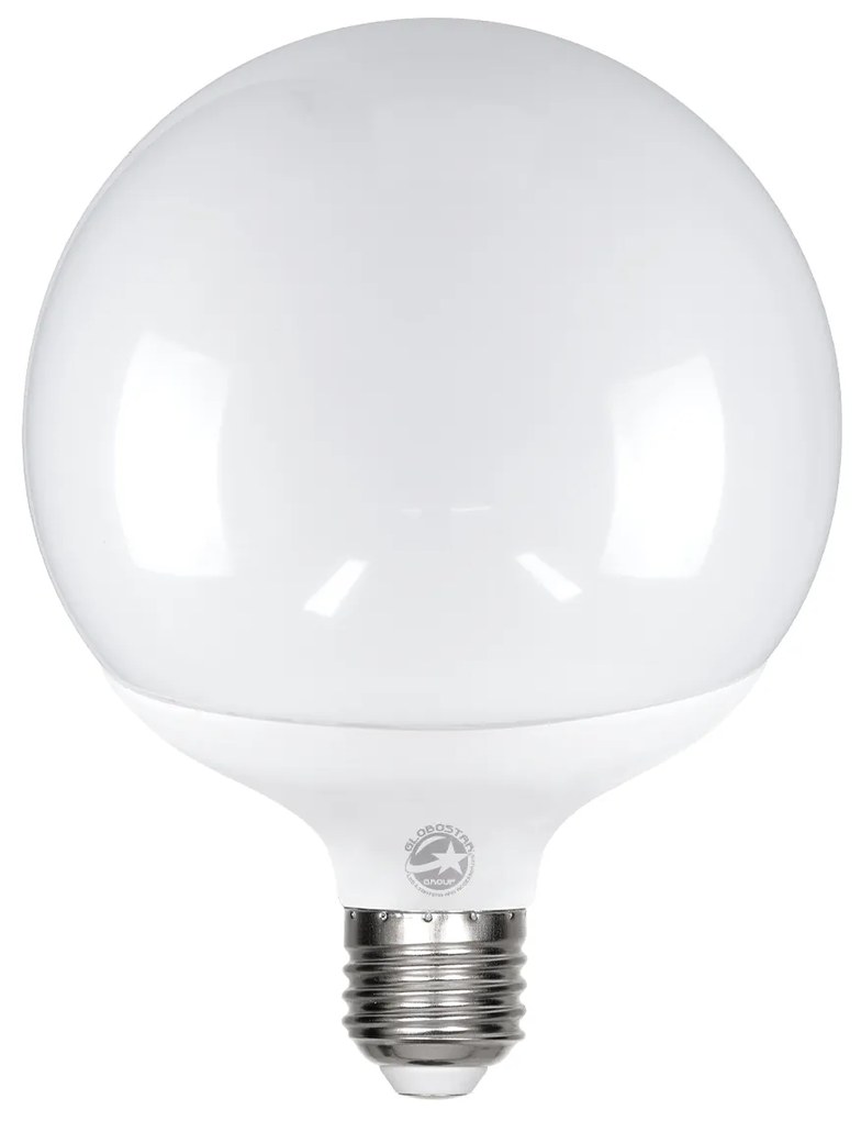 GloboStar 60044 Λάμπα LED E27 G125 Γλόμπος 20W 1880lm 260° AC 220-240V IP20 Φ12.5 x Υ16cm Θερμό Λευκό 2700K - 3 Years Warranty - 60044