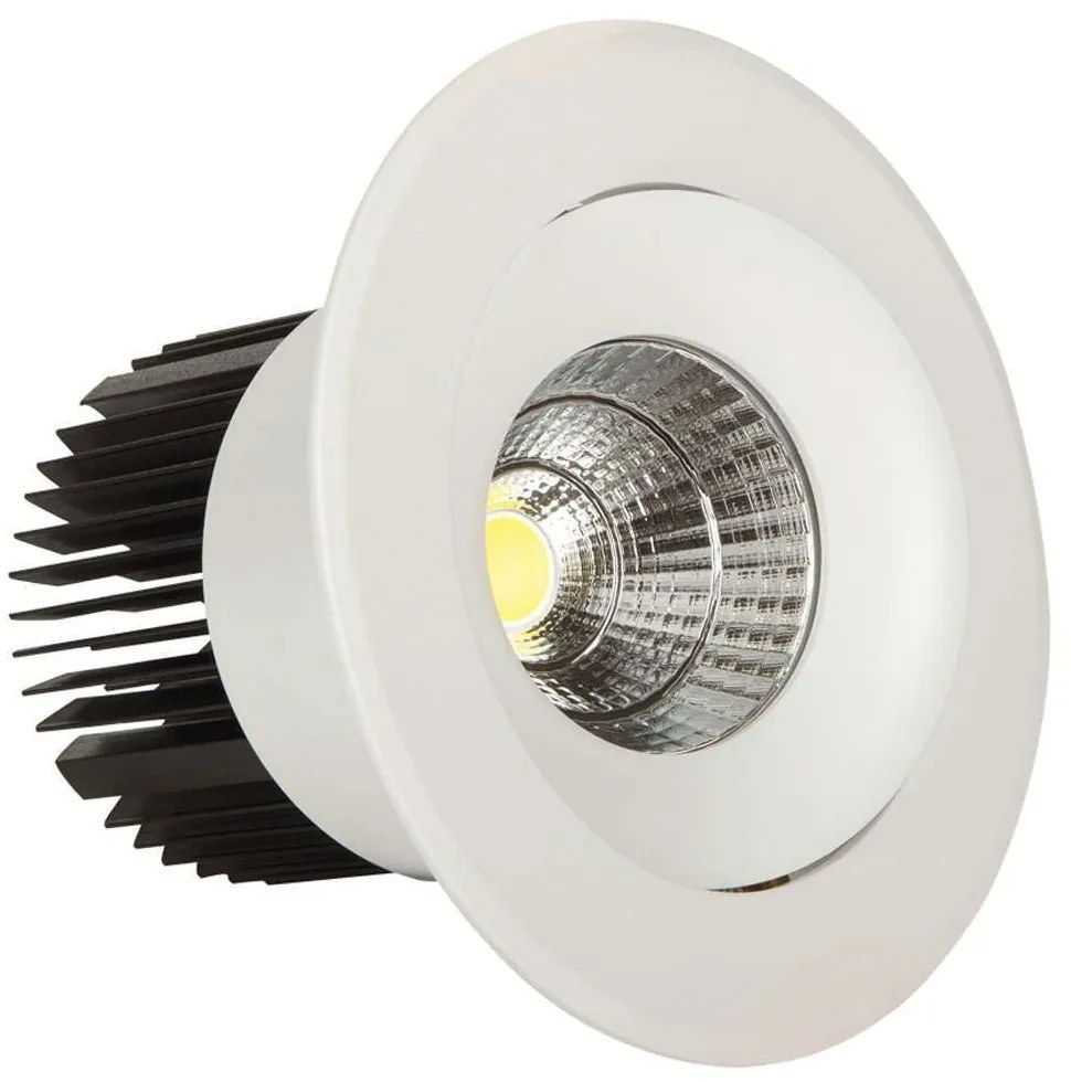 Σποτ Χωνευτό VK/04137/W/W Φ15cm Led 2400Lm 30W 3000K White VKLed Round