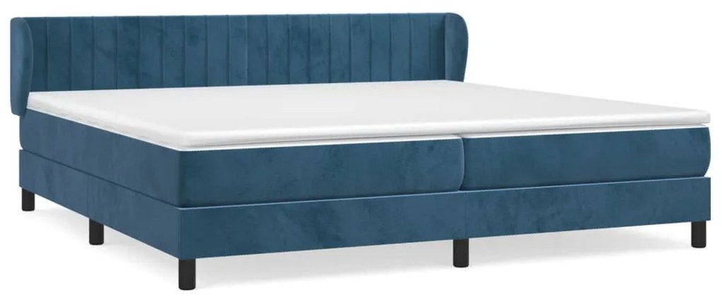 ΚΡΕΒΑΤΙ BOXSPRING ΜΕ ΣΤΡΩΜΑ ΣΚΟΥΡΟ ΜΠΛΕ 200X200 ΕΚ. ΒΕΛΟΥΔΙΝΟ 3127635