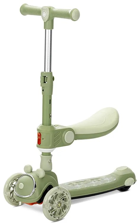 Πατίνι Scooter Swiftie Τρίτροχο Αναδιπλούμενο με Κάθισμα  Green  10390220002 Lorelli