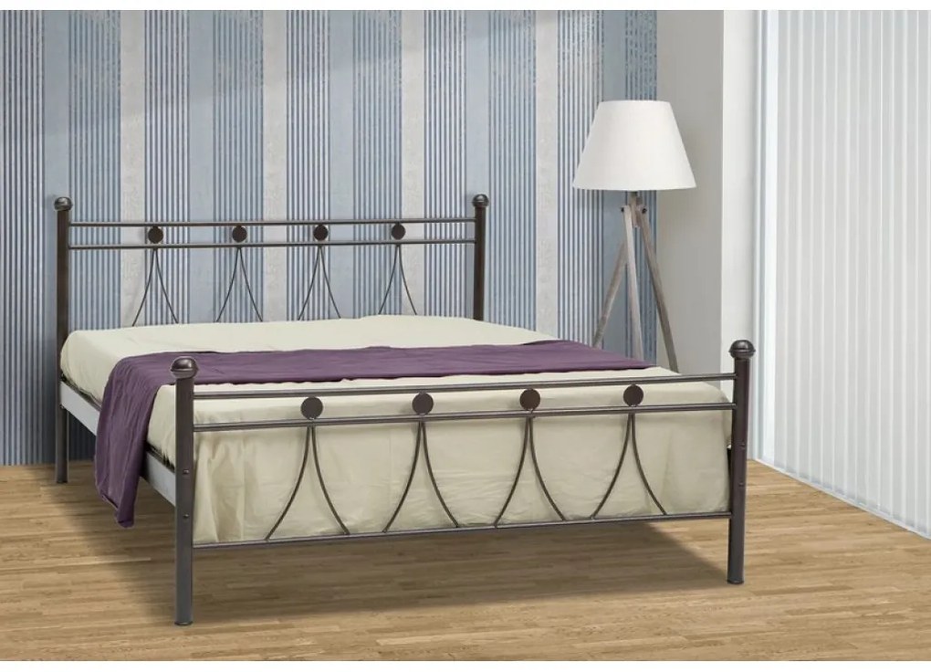 Λάμδα Κρεβάτι Διπλό Μεταλλικό 140x190cm