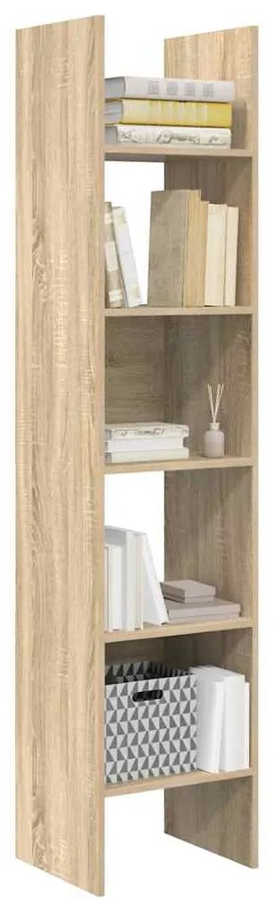 vidaXL Βιβλιοθήκη Χρώμα Sonoma Δρυς 40 x 35 x 180 εκ. από Επεξ. Ξύλο