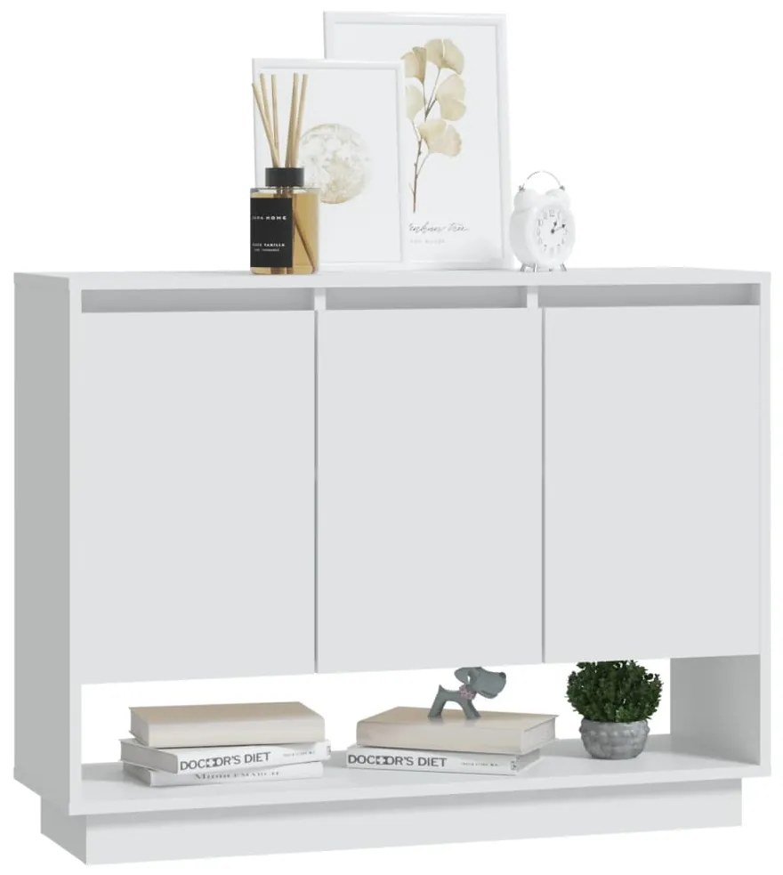 vidaXL Συρταριέρα Λευκή 97x31x75 εκ. από Επεξεργασμένο Ξύλο
