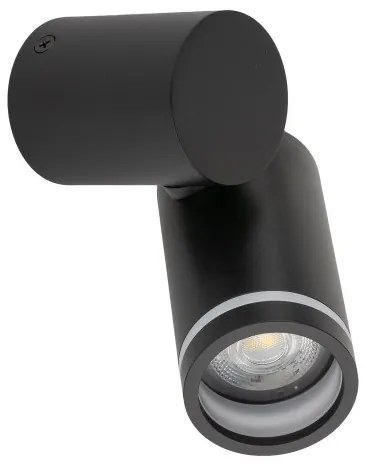 Απλίκα Φωτιστικό Τοίχου GU10 10W IP20 Jet TK Lighting-5349-Μαύρο 5349