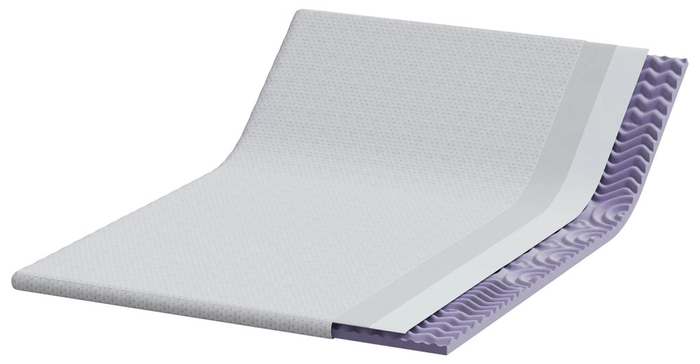 vidaXL Στρώματα Λευκό 140 x 200 cm 100% ύφασμα πολυεστέρα με τζακάρ