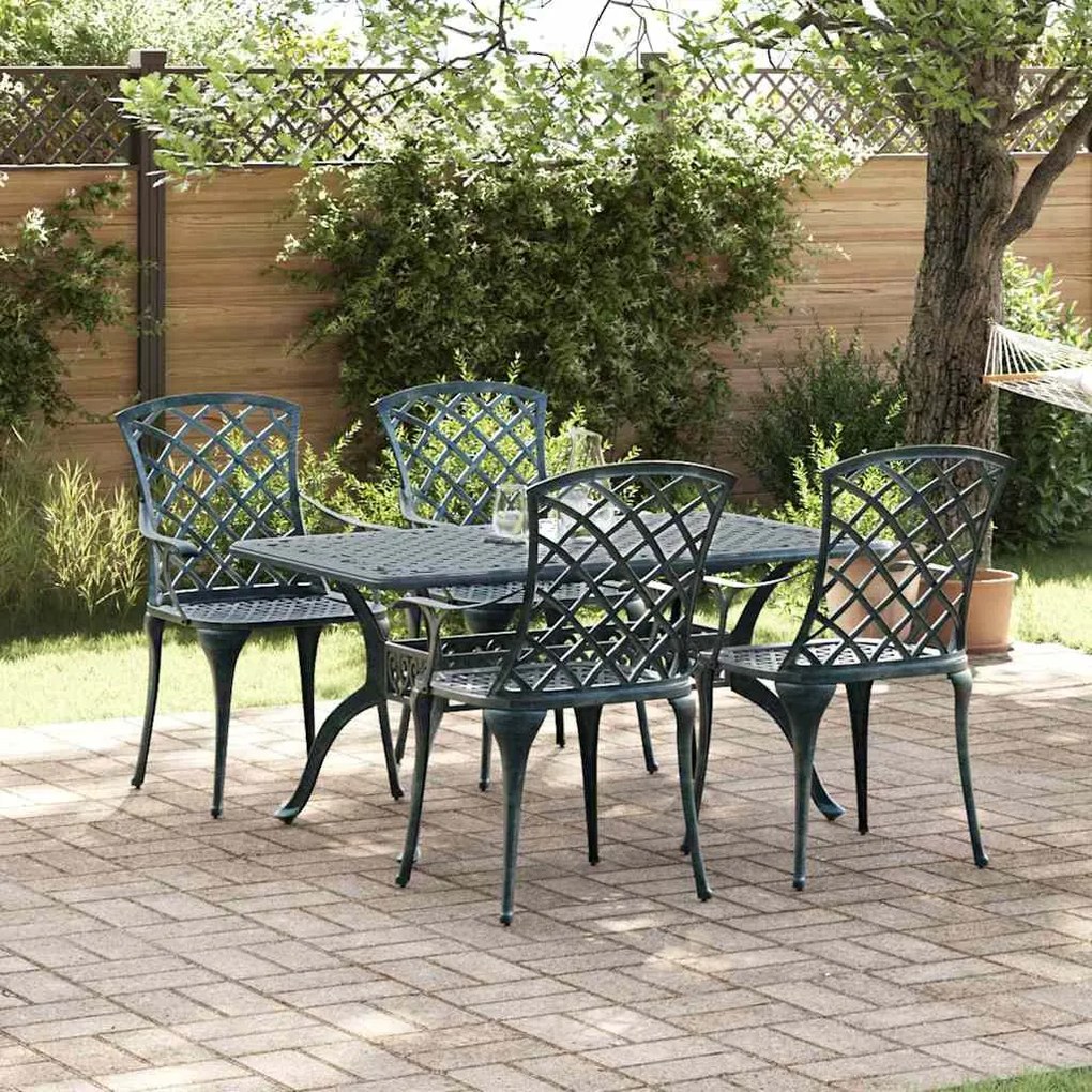 vidaXL Καρέκλα Κήπου Πράσινο 61 x 60.5 x 93 εκ. Αλουμίνιο