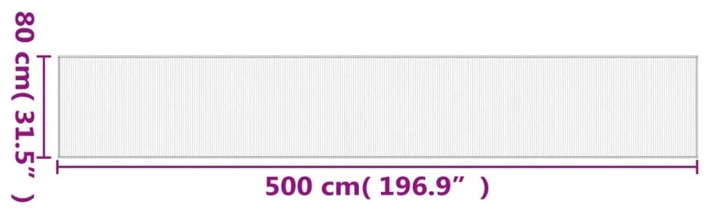 ΧΑΛΙ ΟΡΘΟΓΩΝΙΟ ΑΝΟΙΧΤΟ ΦΥΣΙΚΟ 80 X 500 ΕΚ. ΜΠΑΜΠΟΥ 376927