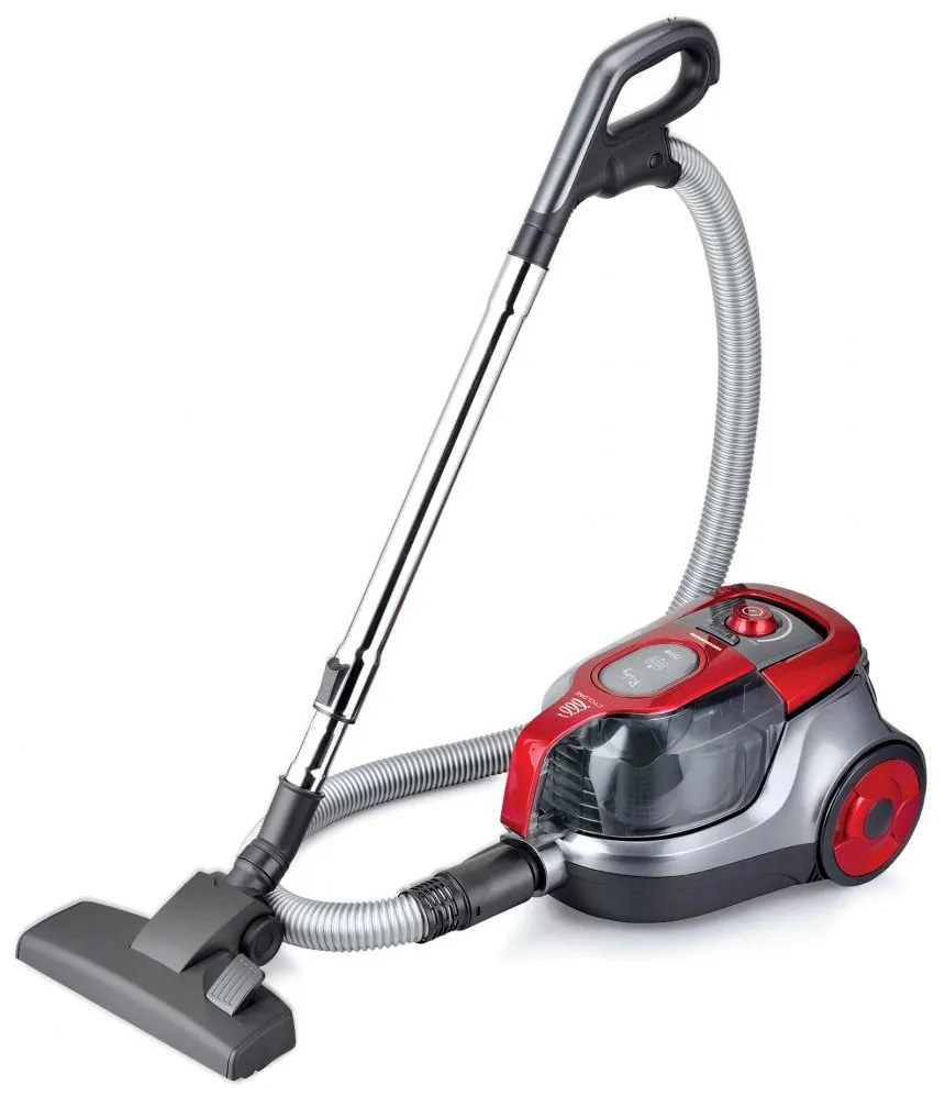 Heinner HVC-V750RD Ηλεκτρική Σκούπα 750W με Κάδο 2.2lt,  Κόκκινη