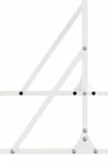 vidaXL Οθόνη Ιδιωτικότητας Λευκό 100 x 50 x 180 εκ. Ατσάλι