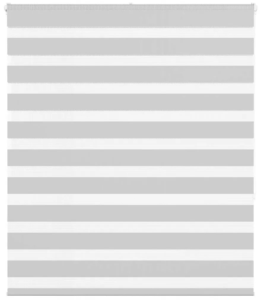 vidaXL Ζέβρα τυφλή Ανοιχτό Γκρι Πλάτος υφάσματος 120,9 εκ. Πολυεστέρας