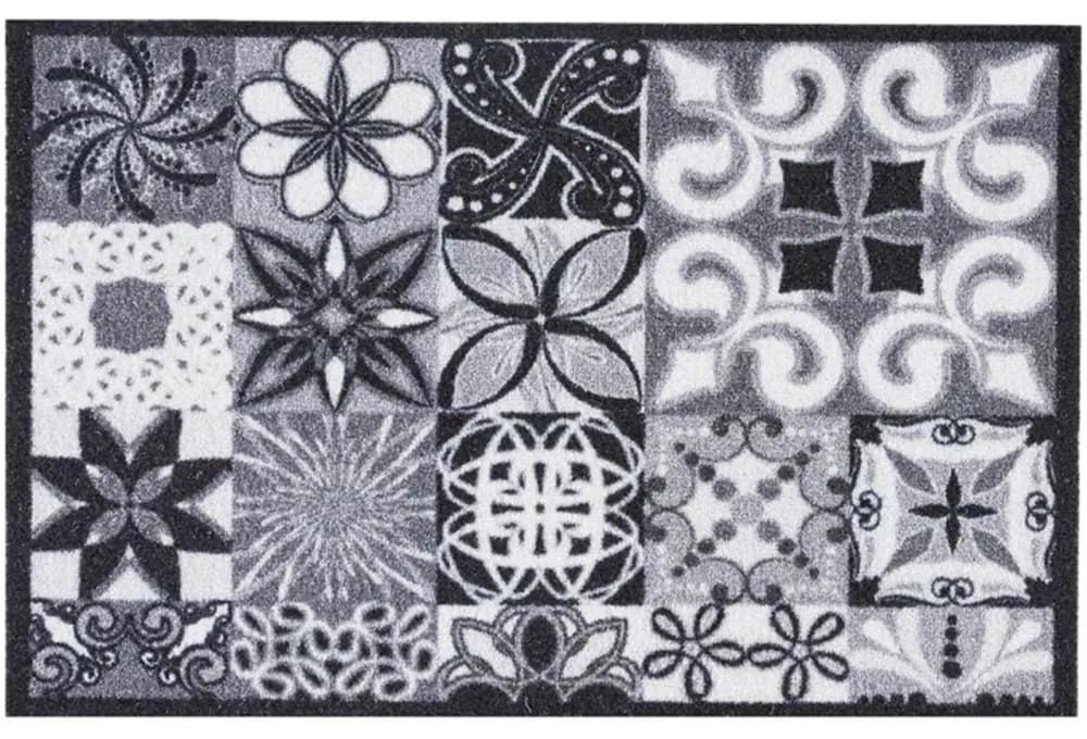 Πατάκι Εισόδου Impression 155 Portugese Tiles 40X60cm Grey-White Sdim 40Χ60