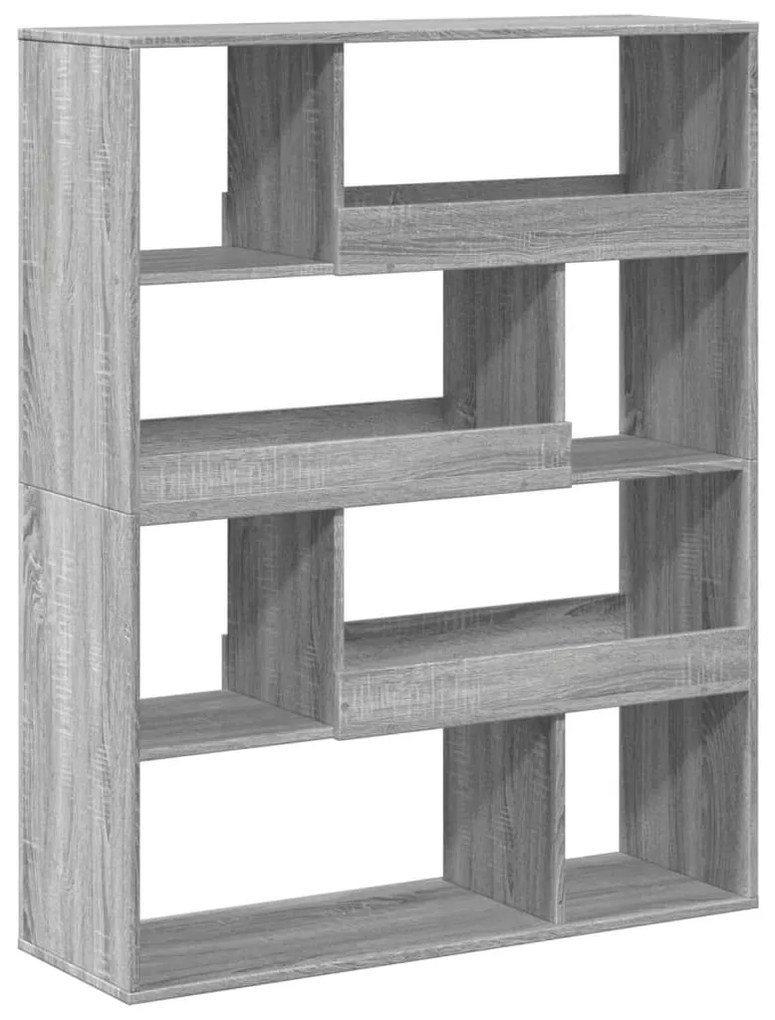 Βιβλιοθήκη Γκρι Sonoma 100x33x125,5 εκ. από Επεξεργασμένο Ξύλο - Γκρι