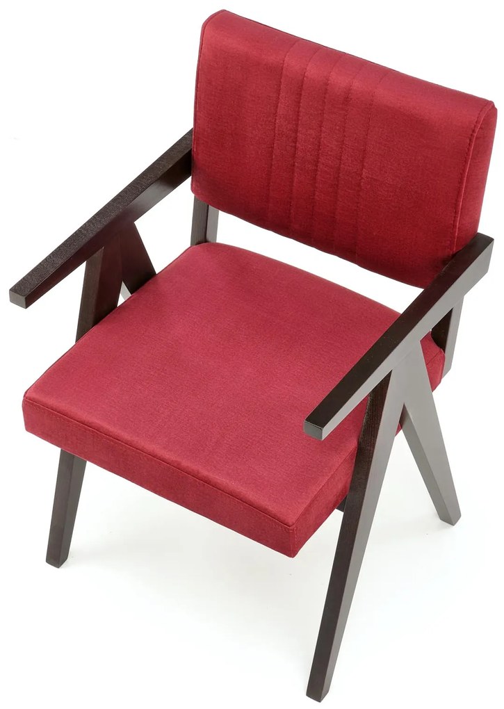 MEMORY chair, ebony / maroon Monolith 59