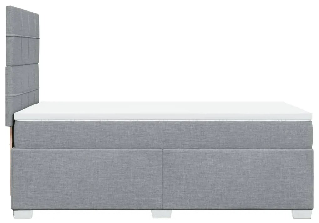 ΚΡΕΒΑΤΙ BOXSPRING ΜΕ ΣΤΡΩΜΑ ΑΝΟΙΧΤΟ ΓΚΡΙ 90X200 ΕΚ. ΥΦΑΣΜΑΤΙΝΟ 3290371