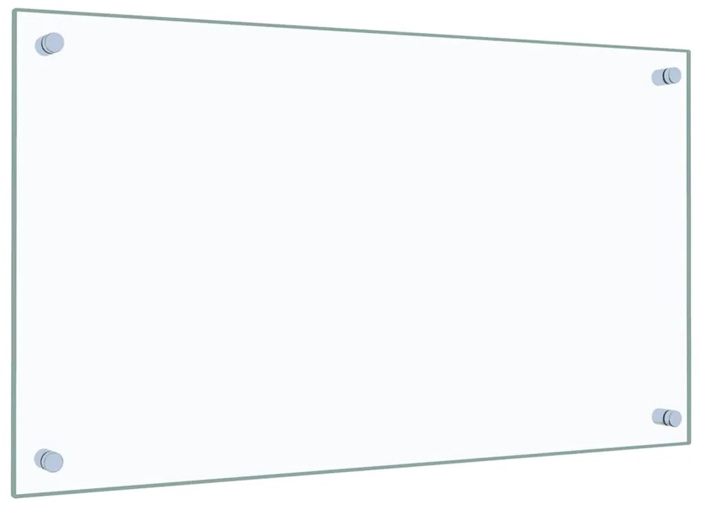 vidaXL Πλάτη Κουζίνας Διαφανής 70 x 40 εκ. από Ψημένο Γυαλί