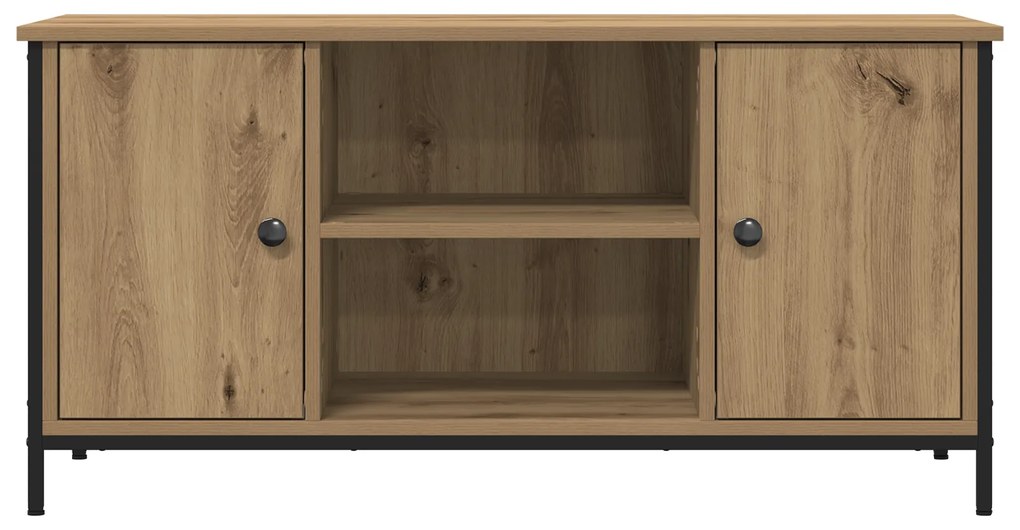 vidaXL Επιπλο τηλεόρασης Artisan Oak 100x40x50 εκ. Επεξεργασμένο ξύλο και χάλυβας