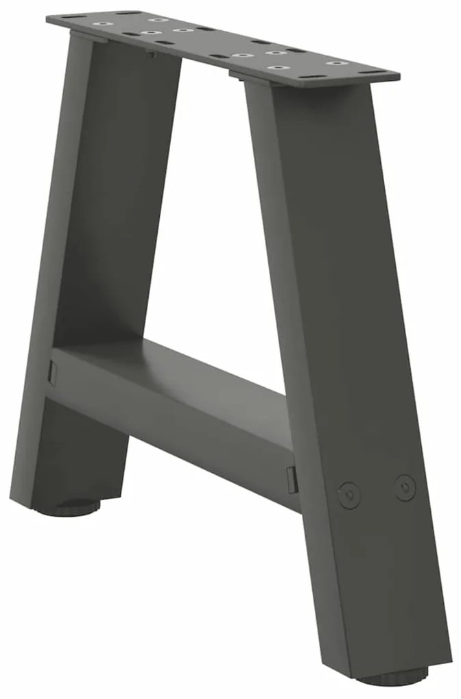 vidaXL Πόδια Τραπεζιού Σαλονιού Σχήματος Α 2 τεμ. Ανθρακί 40x(30-31) εκ. Ατσάλι