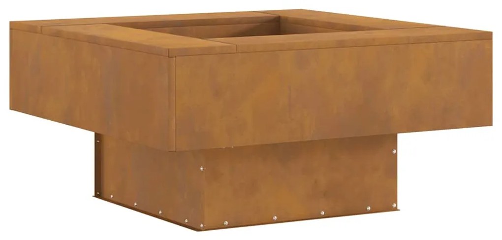 vidaXL Φωτιά Καφέ 80 x 80 x 40 cm Ατσάλι σκληρυθέν στον αέρα