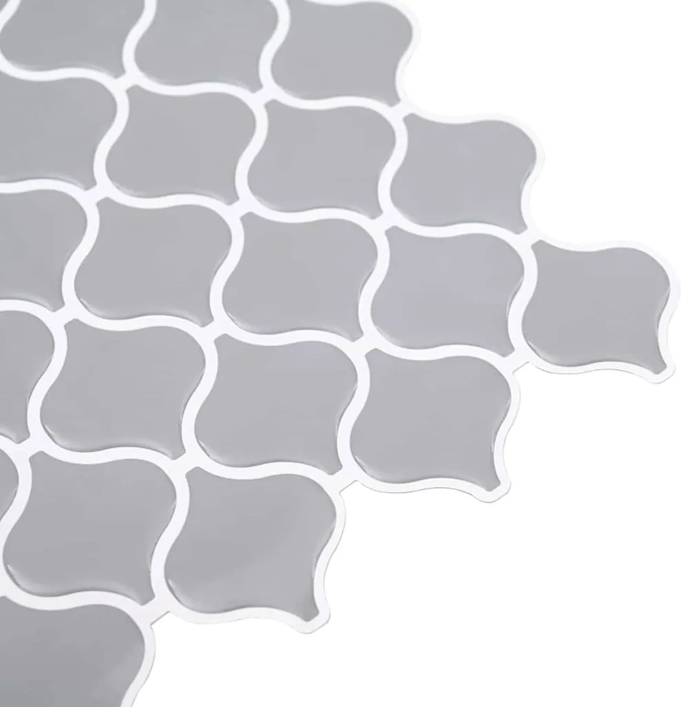 vidaXL Tile Λαμπτήρα 10 pcs Γκρι 27 x 27 εκ. Πολυουρεθάνη και PET