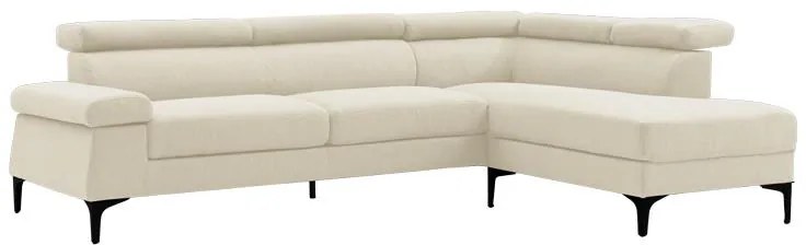 Γωνιακός καναπές Gracious δεξιά γωνία ύφασμα μπεζ 257x178x86εκ 257x178x86 εκ.