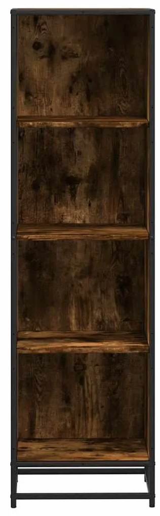 vidaXL Βιβλιοθήκη Καπνιστή Δρυς 40x35x139 εκ. από Επεξεργασμένο Ξύλο