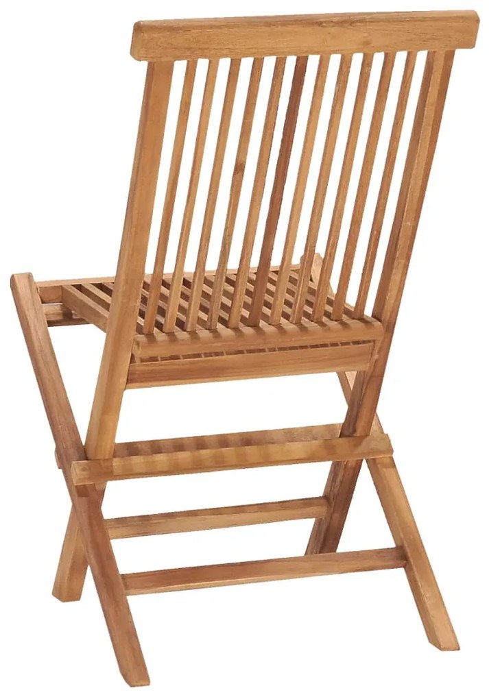 vidaXL Σετ Τραπεζαρίας Εξ. Χώρου Πτυσσόμενο 7 τεμ. από Μασίφ Ξύλο Teak