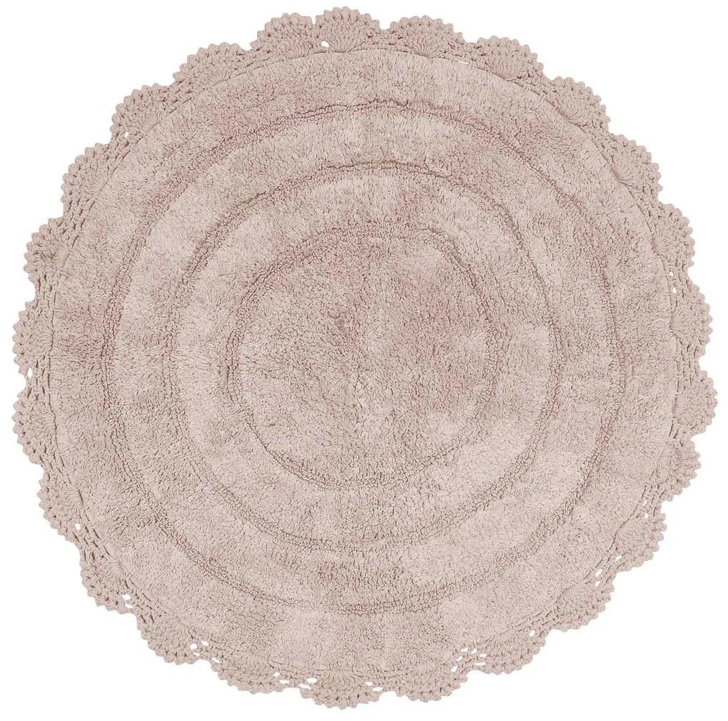 ΣΤΡΟΓΓΥΛΟ ΧΑΛΑΚΙ ΜΠΑΝΙΟΥ Δ60cm DAS HOME - BATHMATS 0634