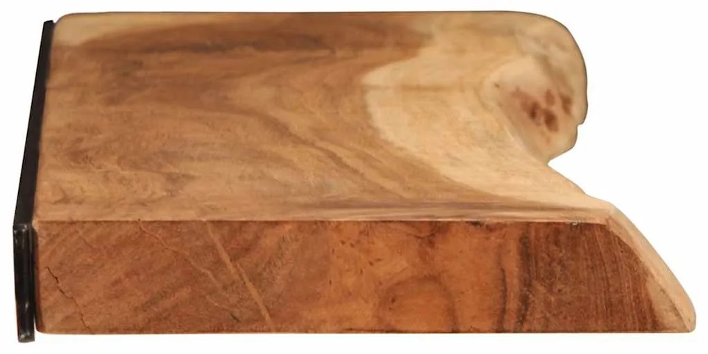 vidaXL Ράφια Τοίχου 2 τεμ. 100x20x3,5 εκ. από Μασίφ Ξύλο Ακακίας