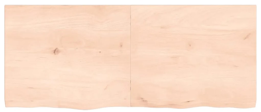 vidaXL Ράφι Τοίχου 120x50x(2-4) εκ. από Ακατέργαστο Μασίφ Ξύλο Δρυός